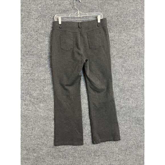 Tapata Womens Ponte Dress Pants Size Medium 8 Charcoal Gray Comfort Stretch - Picture 2 of 8